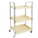 New Multi-Purpose Wood Cart, Natural Finish New Multi-Purpose Wood Cart, Natural Finish