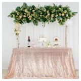 New Glitter Rose Gold Sequin Tablecloth New Glitter Rose Gold Sequin Tablecloth