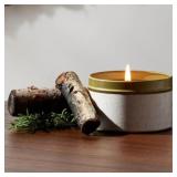 New 5oz Gold Tin with Full Wrap Band Candle New 5oz Gold Tin with Full Wrap Band Candle