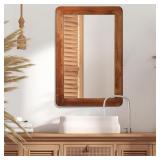 New $170 Farmhouse Wood Bathroom Mirror, 40'x30' New $170 Farmhouse Wood Bathroom Mirror, 40'x30'