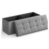 New 43 Inches Folding Storage Ottoman Bench New 43 Inches Folding Storage Ottoman Bench