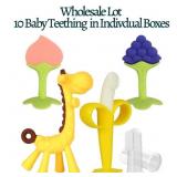 New Wholesale Lot, Set 10 Baby Teething Toys New Wholesale Lot, Set 10 Baby Teething Toys