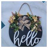 New Farmhouse Welcome Sign Wreath New Farmhouse Welcome Sign Wreath