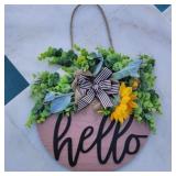 New Farmhouse Welcome Sign Wreath New Farmhouse Welcome Sign Wreath