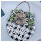 New Farmhouse Welcome Sign Wreath New Farmhouse Welcome Sign Wreath