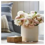 New Textured Ceramic Vase Off White - Threshold New Textured Ceramic Vase Off White - Threshold