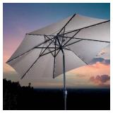 New Sunvilla Solar Led Outdoor Umbrealla w Lights New Sunvilla Solar Led Outdoor Umbrealla w Lights