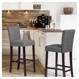 New Set of 2 Upholstered Bar Stools New Set of 2 Upholstered Bar Stools