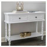 New Mona White Two-Drawer Console Table New Mona White Two-Drawer Console Table