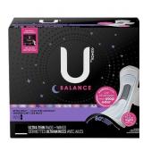 New U by Kotex Balance Ultra Thin Overnight Pads New U by Kotex Balance Ultra Thin Overnight Pads