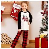 New Christmas PJ's Letter Print Top and Plaid New Christmas PJ's Letter Print Top and Plaid
