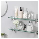 New $49 Bathroom Glass Shelf Rectangular New $49 Bathroom Glass Shelf Rectangular