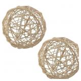 New Wicker Big Rattan Balls Set 2 New Wicker Big Rattan Balls Set 2