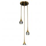 New Modern Pendant 3 Light Crystal Teardrop Glass New Modern Pendant 3 Light Crystal Teardrop Glass