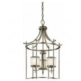 New Tallie 3 Light Cage Pendant - Grey New Tallie 3 Light Cage Pendant - Grey