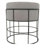 New Farmhouse w/ Metal Cage Legs Stool New Farmhouse w/ Metal Cage Legs Stool