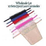 New Wholesale 10 Sets (7pcs Each) Lace Camisole New Wholesale 10 Sets (7pcs Each) Lace Camisole