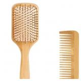 New Hair Brush-Natural Wooden Bamboo Detangler New Hair Brush-Natural Wooden Bamboo Detangler