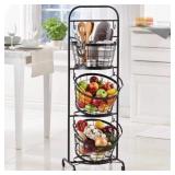 New ($60) Mesa 3-Tier Market Basket Wrought Iron New ($60) Mesa 3-Tier Market Basket Wrought Iron