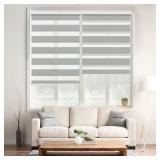 New Zebra Window Blinds 64' W � 64' H Grey, Dual New Zebra Window Blinds 64' W � 64' H Grey, Dual
