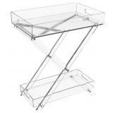 New Acrylic Tv Tray w/ 2 Removable Trays New Acrylic Tv Tray w/ 2 Removable Trays