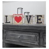 New Love Square Blocks (Set of 4) New Love Square Blocks (Set of 4)