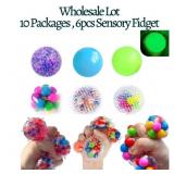 New Wholesale 10 Sets 6pc Sensory Fidget Balls New Wholesale 10 Sets 6pc Sensory Fidget Balls
