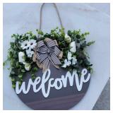 New Farmhouse Welcome Sign Wreath New Farmhouse Welcome Sign Wreath