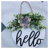 New Farmhouse Welcome Sign Wreath New Farmhouse Welcome Sign Wreath