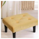 New Footstool Ottoman,Velvet Soft Footrest New Footstool Ottoman,Velvet Soft Footrest