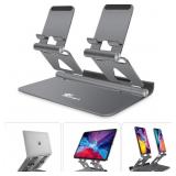 New Adjustable Foldable Aluminum Double Stand, New Adjustable Foldable Aluminum Double Stand,