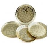 New Thirstystone Round Hammered Coasters Gold New Thirstystone Round Hammered Coasters Gold