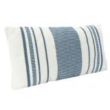New Outdoor 20X10" Striped Thow Pillow