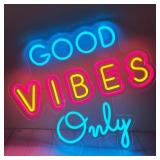 New Good Vibes Only Neon Sign, LED Night Sign
