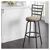 New Adjustable 24" or 29" Swivel Barstool, Grey