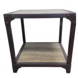 New Wood/Metal Table, End Table Heavy