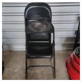 Black Folding Chairs Set of 4