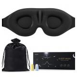 New Sleep Eye Mask for Men Women, 3D Contoured