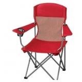 New Ozark Trail Basic Mesh Chair, Red, Adult