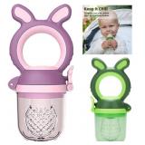New 3 in 1 Baby Large-Palm Teether, Food Grade 2pk