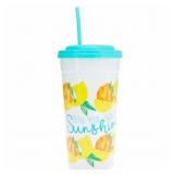 New Summer Tumbler with Straw, 7.5 oz.