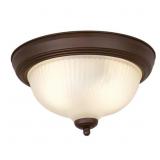New Classic Flush Mount Ceiling Light, Bronze