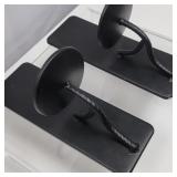 New Black Iron Metal Wall Candle Holders Set 2