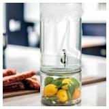 New 19" Vanderbilt Glass 8L Beverage Dispenser