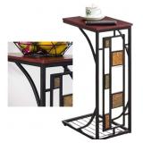 New C-Shaped Small Narrow End Side Chair Side