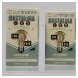 New Set of 2 Luminance LED A19 1.5W 2500K 130LM