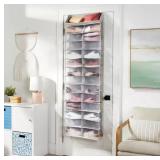 New Over The Door 26 Shelf Mesh Shoe Organizer