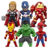 New Marvel Avengers 6 Pack Action Figure Set