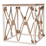 New Mango Wood and Jute Roped Console Table