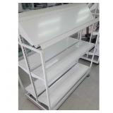 Rack with Tilted Shelves, Wheels 50.5ï¿½25x50